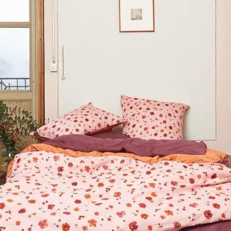 SOSTO dusty pink/caramel, Kissenbezug 50x70 cm - Journey Living
