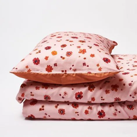 SOSTO dusty pink/caramel, pillow case 65x65 cm - Journey Living