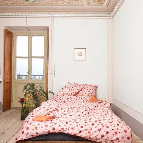 SOSTO dusty pink/caramel, Taie d'oreiller 65x65 cm - Journey Living