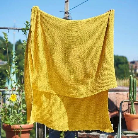 Marta, Living Blanket 130x170 cm mustard - lavie