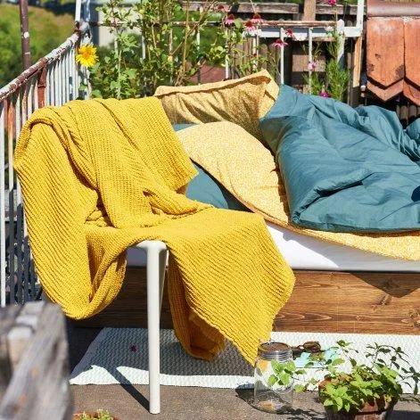 Marta, Living Blanket 130x170 cm mustard - lavie