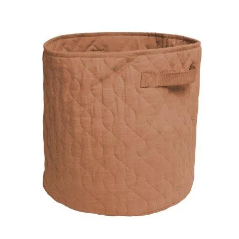 Quilted basket, 48 l., sweet tea brown - Sebra