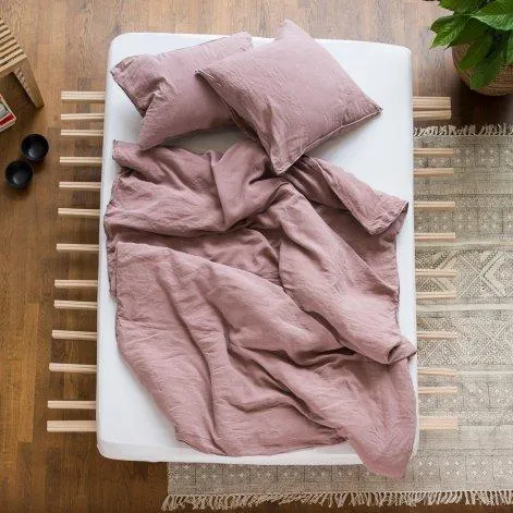 Linus uni, ash rose pillow case 40x60 cm - lavie