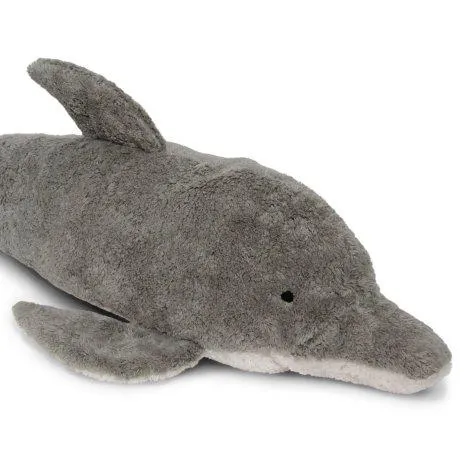 Kuschel- und Wärmetier Delfin Dinkel gross grau - Senger Naturwelt