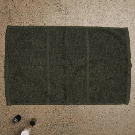 Tilda dark green guest towel 30x50cm - lavie