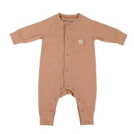 Baby overall & beanie cap with UV protection - coconut brown - Cloby
