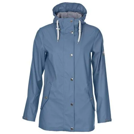 Women's Rain Jacket Vally Blue Shadow - rukka