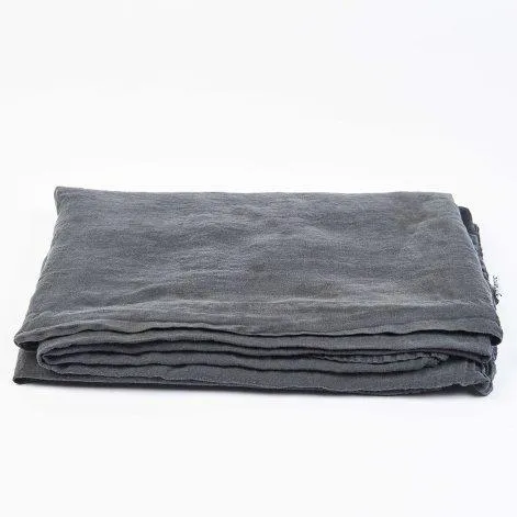 Linus uni, anthracite top bed sheet 170x270 cm - lavie
