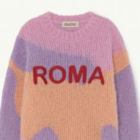 Strickpullover Pink Roma City Bull - The Animals Observatory