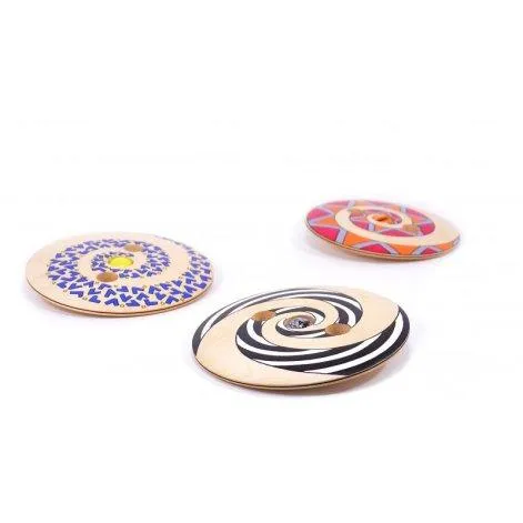 Disc spinning top colourful, assorted - Mader
