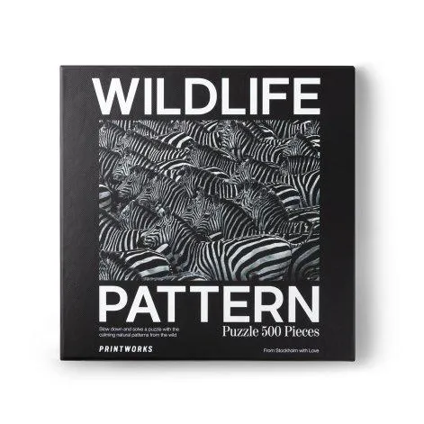 Puzzle, Zebra, Wildlife Pattern - Helvetiq