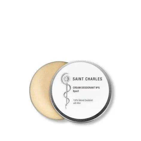 Organic Deodorant Cream Sport Mint 65g - Saint Charles Apothecary