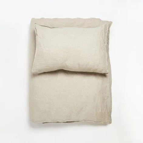 Linus uni, natural Pillow case 40x60 cm - lavie