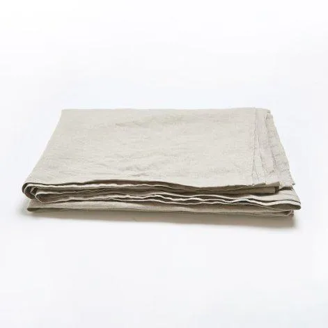 Linus uni, natural top bed sheet 170x270 cm - lavie