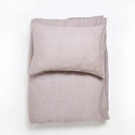 Linus chambray, mauve Pillow case 40x60 cm - lavie