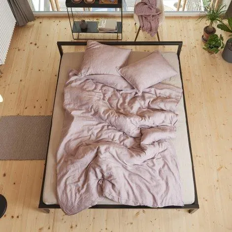 Linus chambray, mauve Pillow case 40x60 cm - lavie
