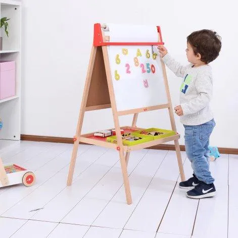 Spielba standing board magnetic with paper + chalks - Spielba