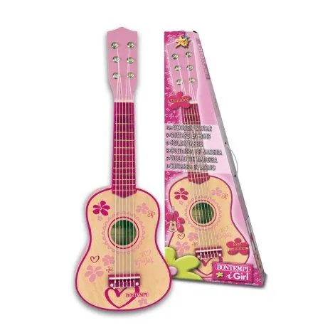 Bontempi Gitarre 6 Saiten 55cm pink - Bontempi