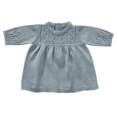 Robe de poupée - tricotée (30-35 cm) - bleue - by ASTRUP