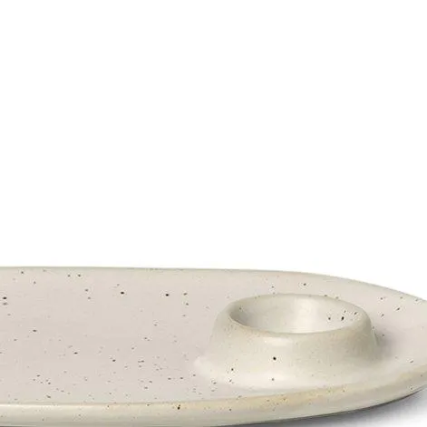 Plate Off-White speckle - ferm LIVING