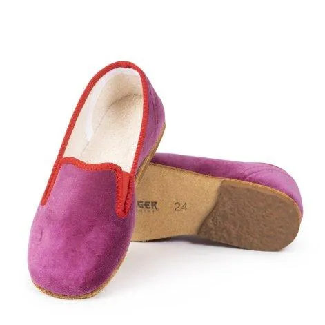 Chaussons Velours Rose mini - Tiger Swiss