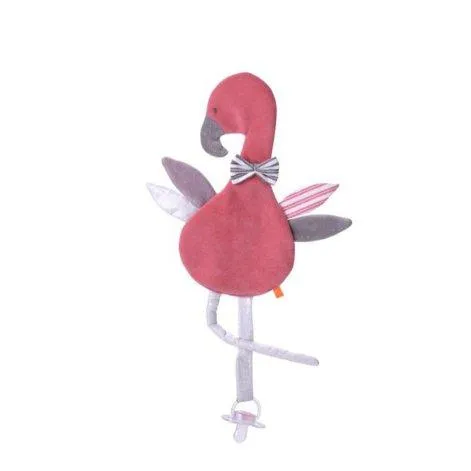 Linge pour tétines Flamingo (GOTS) - kikadu 