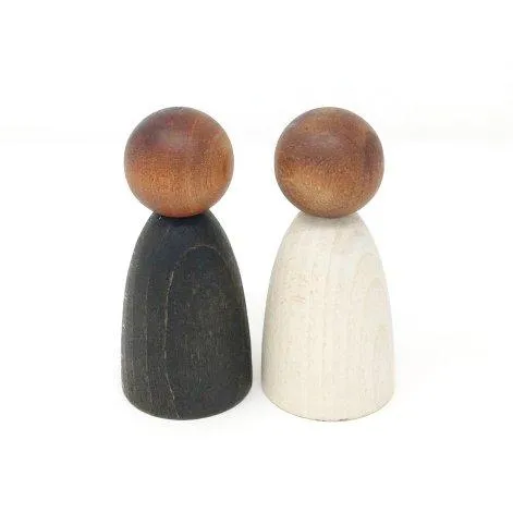 Figurines en bois Nins Adul Dark Wood - Grapat