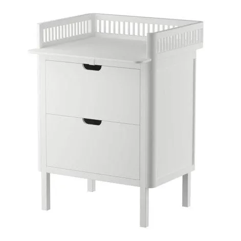 Sebra changing unit with drawers, classic white - Sebra