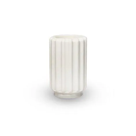 Dentelles Tea Light Holder - tall - white - Atelier Pierre