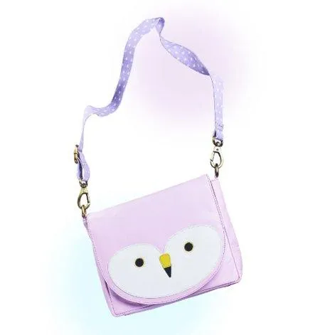 Bag Filly (Flamingo) with purple strap - Amorina