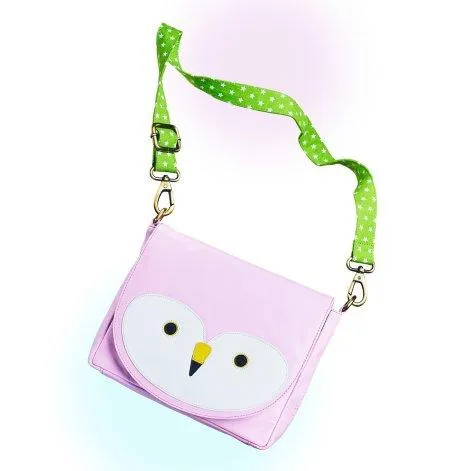 Bag Filly (Flamingo) with green strap - Amorina