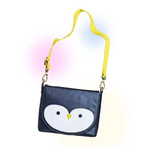Bag Polly (Penguin) with yellow strap - Amorina