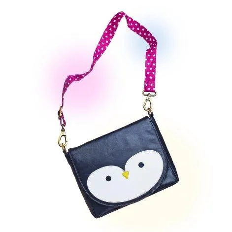 Bag Polly (Penguin) with pink strap - Amorina