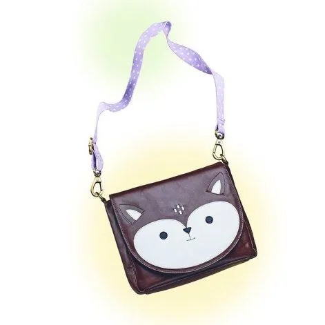 Bag Relly (fawn) with purple strap - Amorina