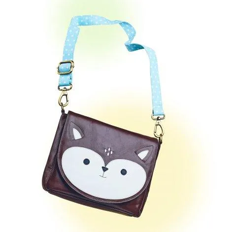 Bag Relly (fawn) with light blue strap - Amorina