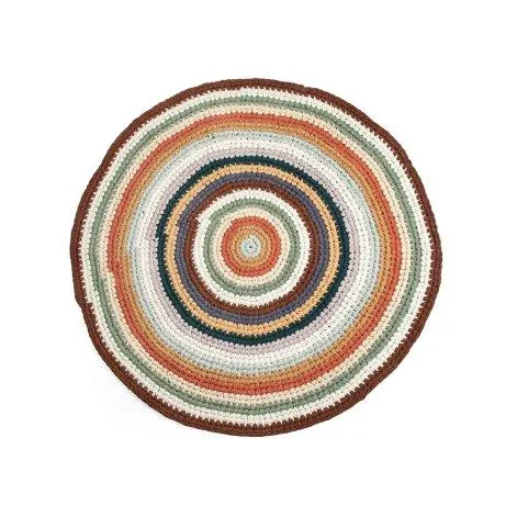 Häkelteppich, mixed colours - Sebra