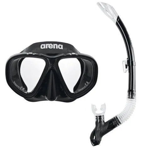 Premium Snorkeling Set black/clear/black - arena