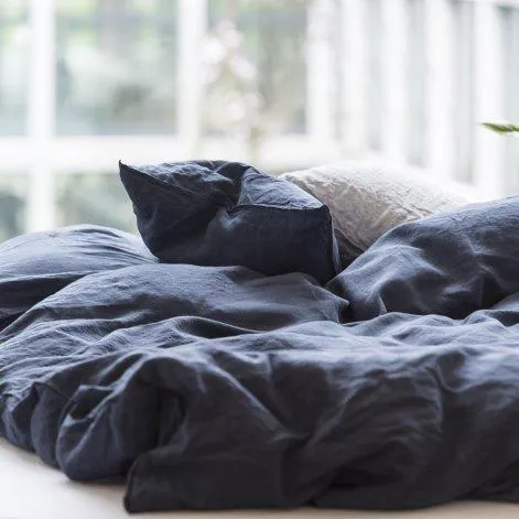 Linus uni, indigo, comforter cover 240x240 cm - lavie