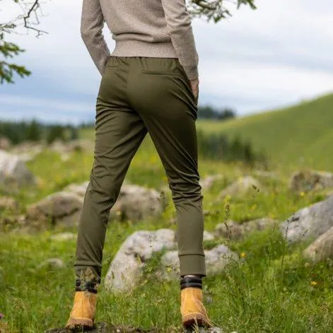 Pantalon de loisirs Donna pour femmes ivy green - rukka