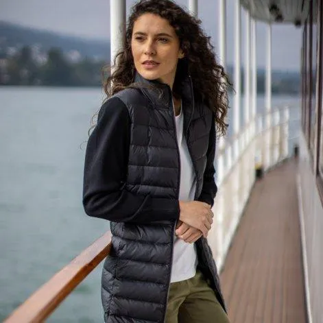 Badra Hybrid short coat dark navy - rukka