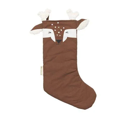 Christmas Stocking Deer Chestnut - Fabelab