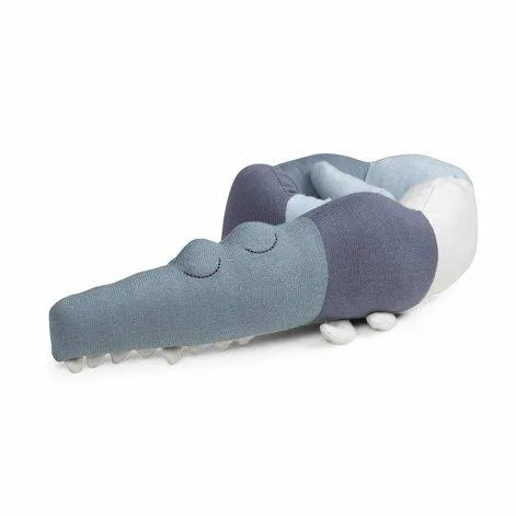 Bettschlange mini Sleepy Croc, powder blue - Sebra