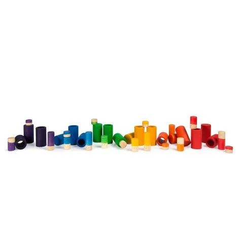 Set de jeu en bois LO 36 pièces (Basic Colors) - Grapat