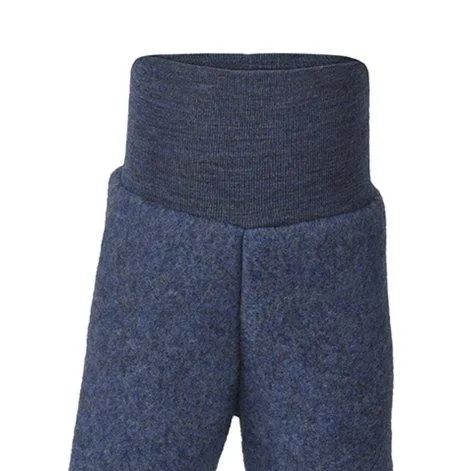 Merino wool trousers blue melange - Engel Natur
