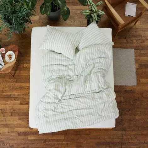 Jacob pillowcase 50x70 cm sage, white - lavie