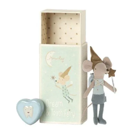 Tooth Fairy Mouse in Matchbox Blue - Maileg