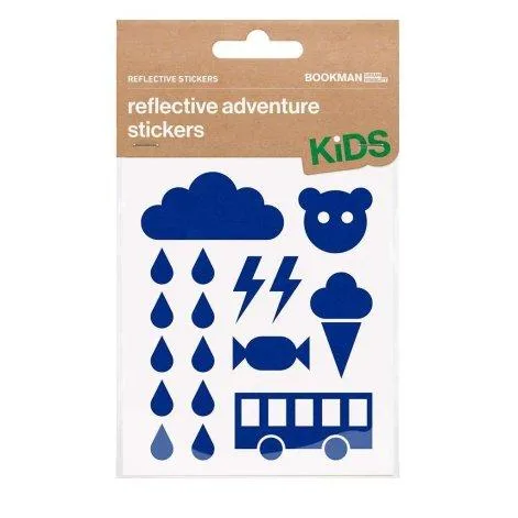 Reflective Stickers Kids Blue - Bookman