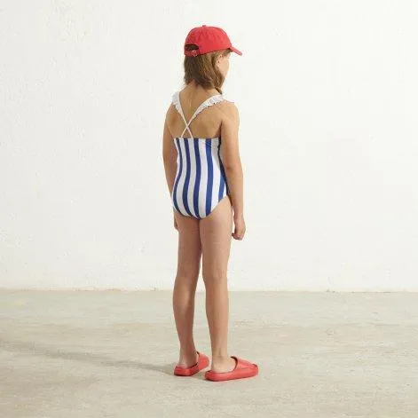 Swimsuit Stripes White & Blue - Weekend House Kids
