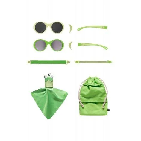 Baby sunglasses click & change green - Mokki