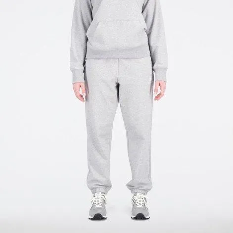 Pantalon de survêtement à logo superposé W Essentials athletic grey - New Balance
